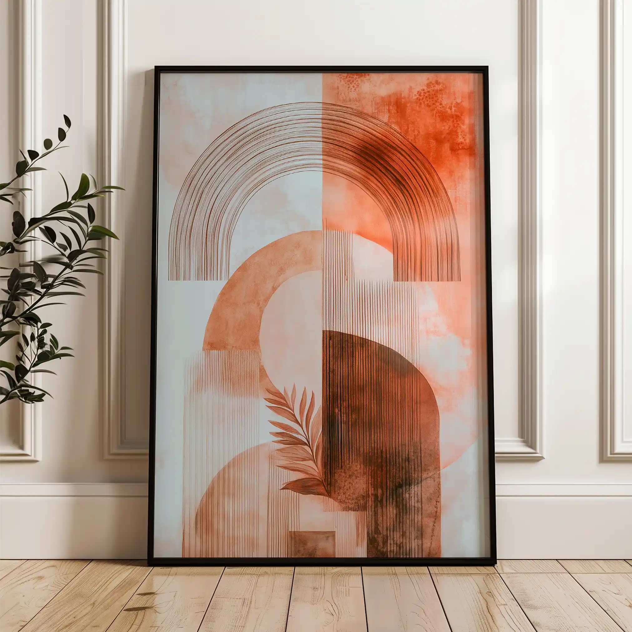 Boho 105 Canvas Art 60 x 40 cm / Black