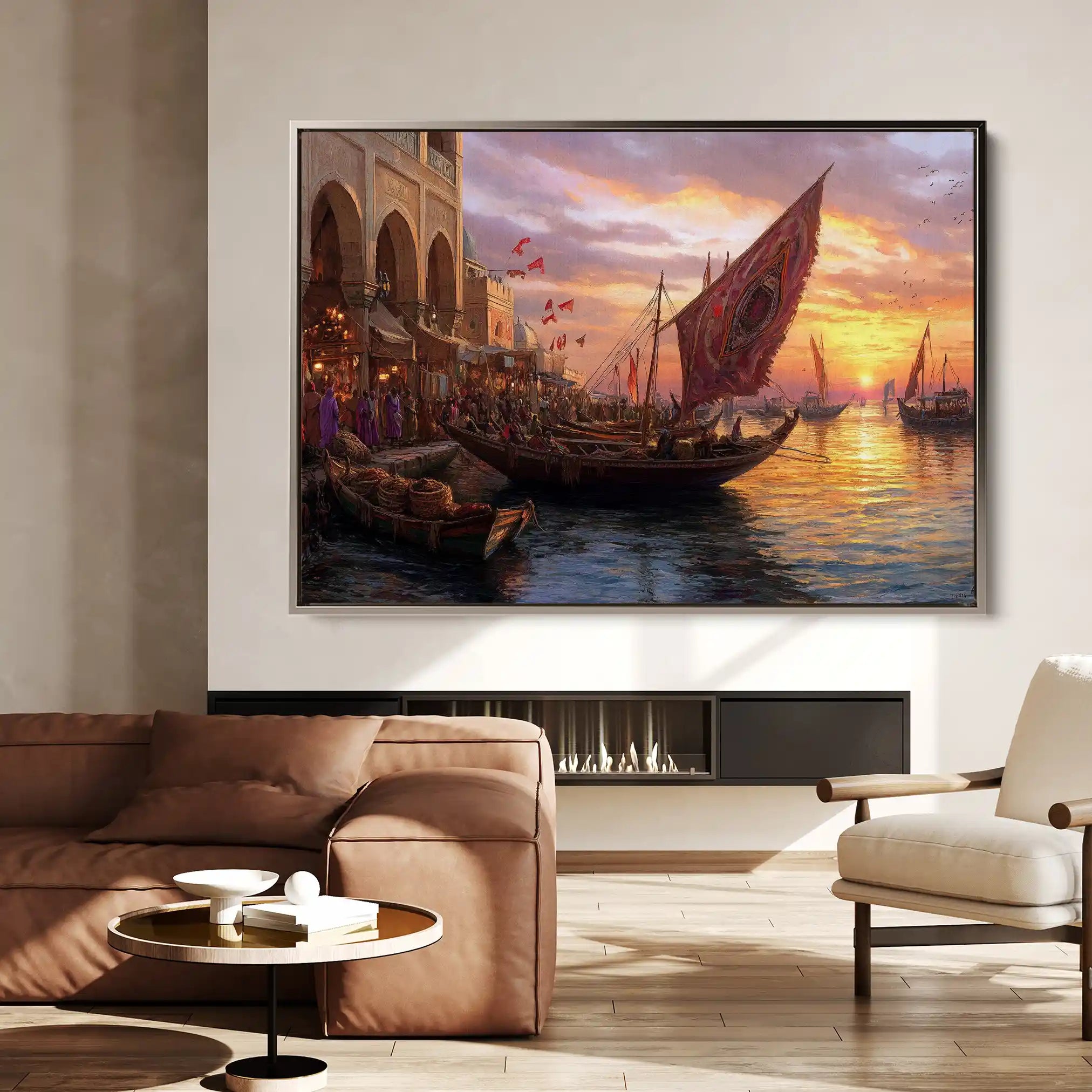 Orientalist 105 Canvas Art 60 x 40 cm / Black