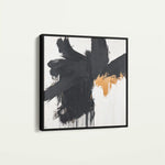 Abstract 1056 Canvas Art 60 x 60 cm / Black