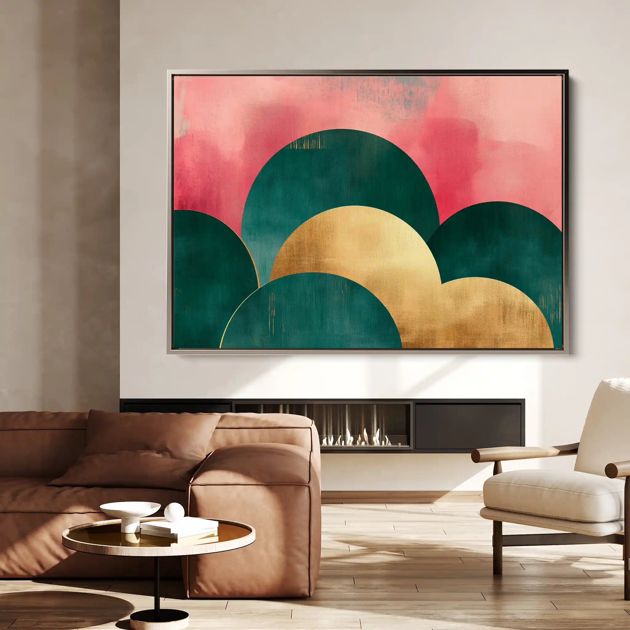 Boho 106 Canvas Art 60 x 40 cm / Black