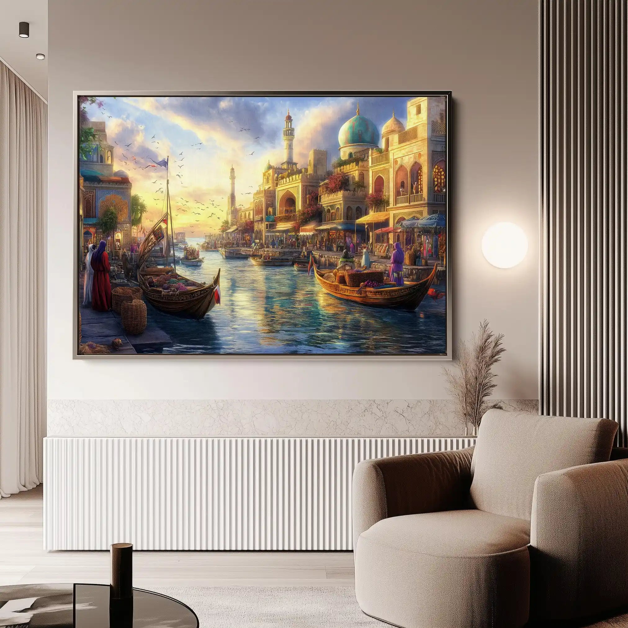 Orientalist 106 Canvas Art 60 x 40 cm / Black