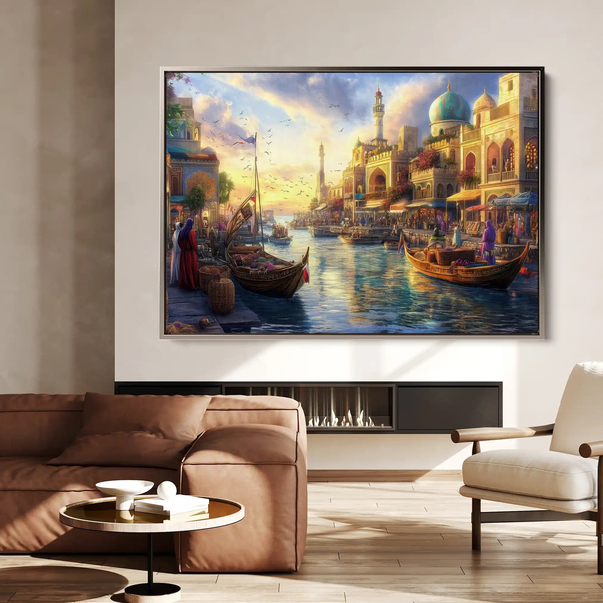 Orientalist 106 Canvas Art 60 x 40 cm / Black