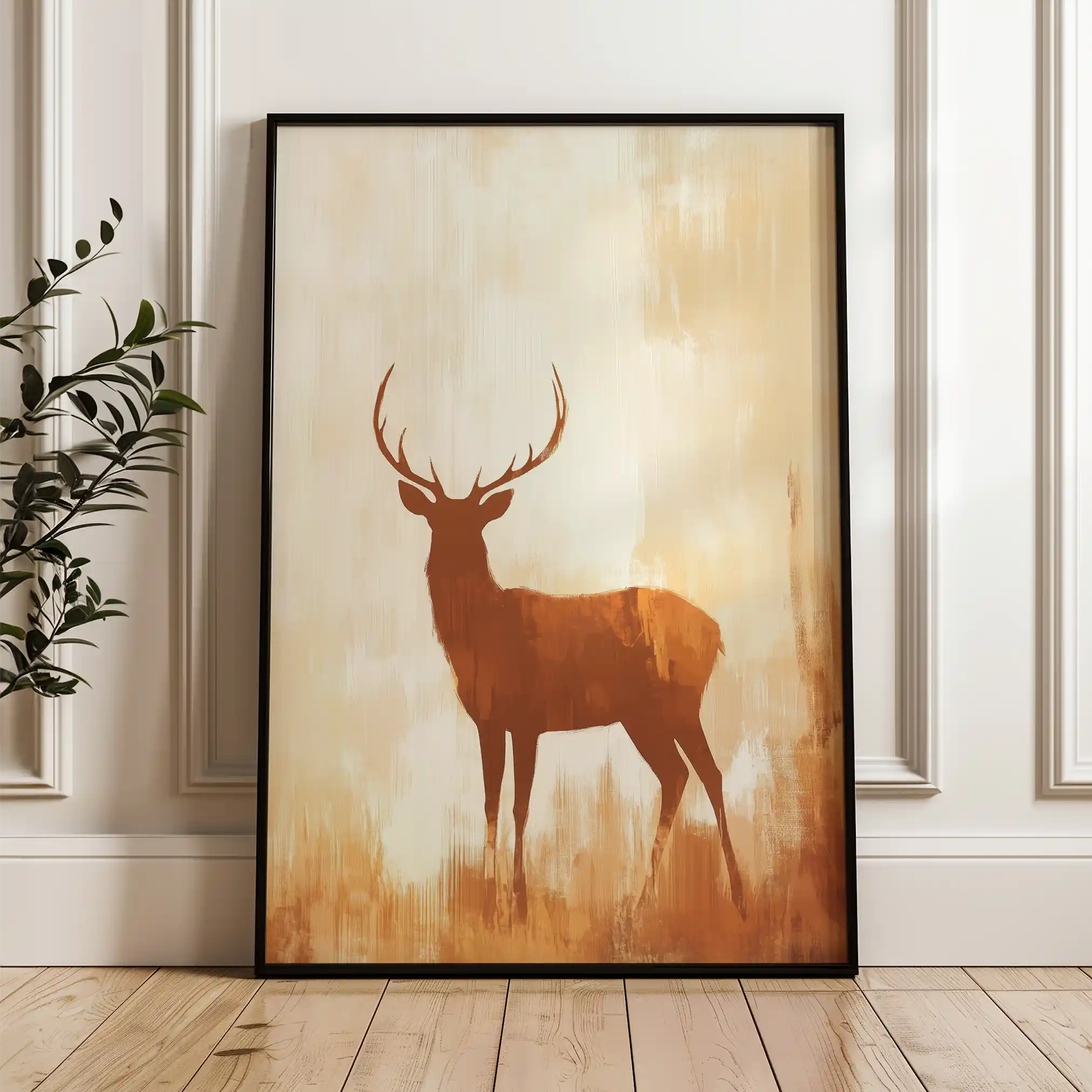 Animals 107 Canvas Art 60 x 40 cm / Black