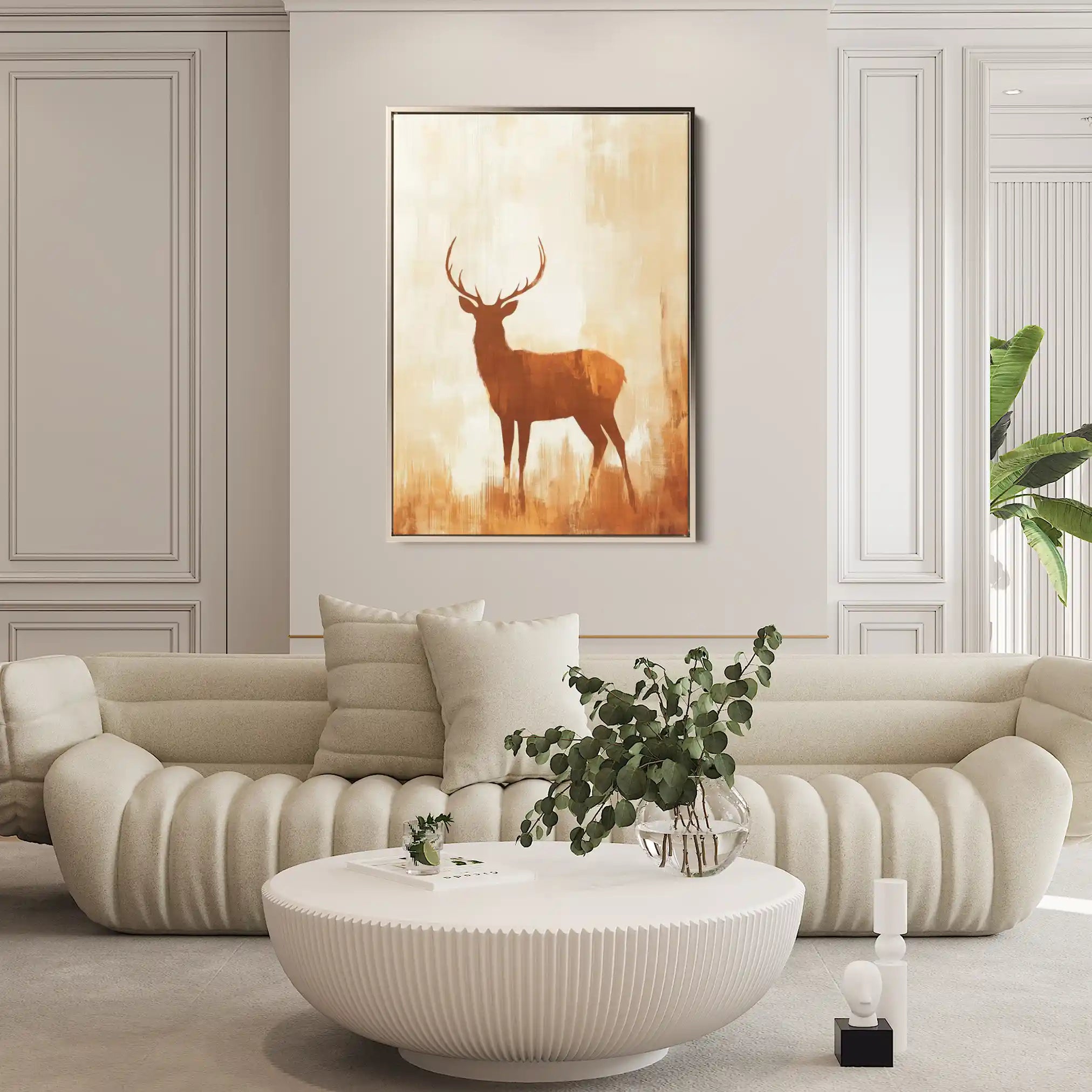 Animals 107 Canvas Art 60 x 40 cm / Black