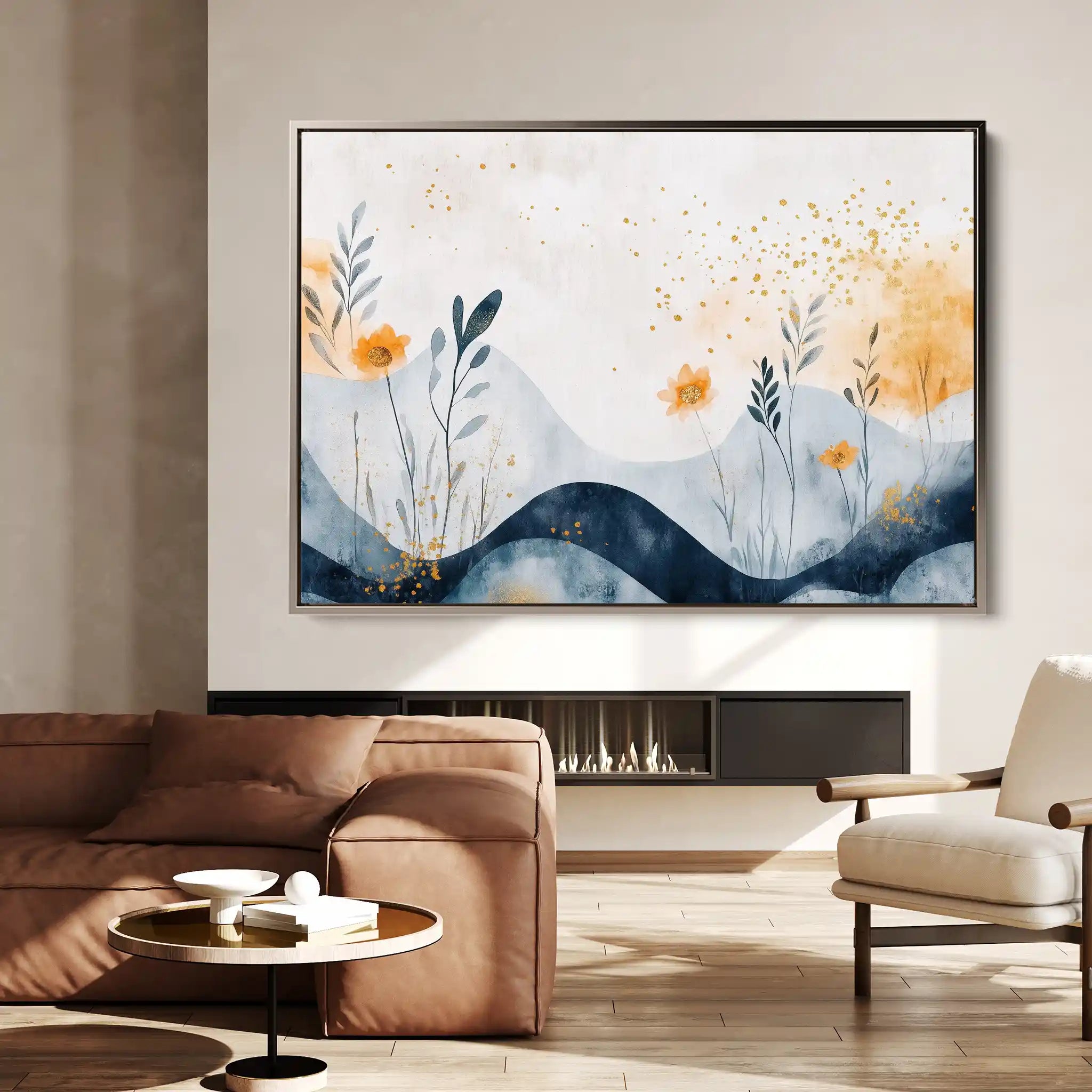 Boho 107 Canvas Art 60 x 40 cm / Black