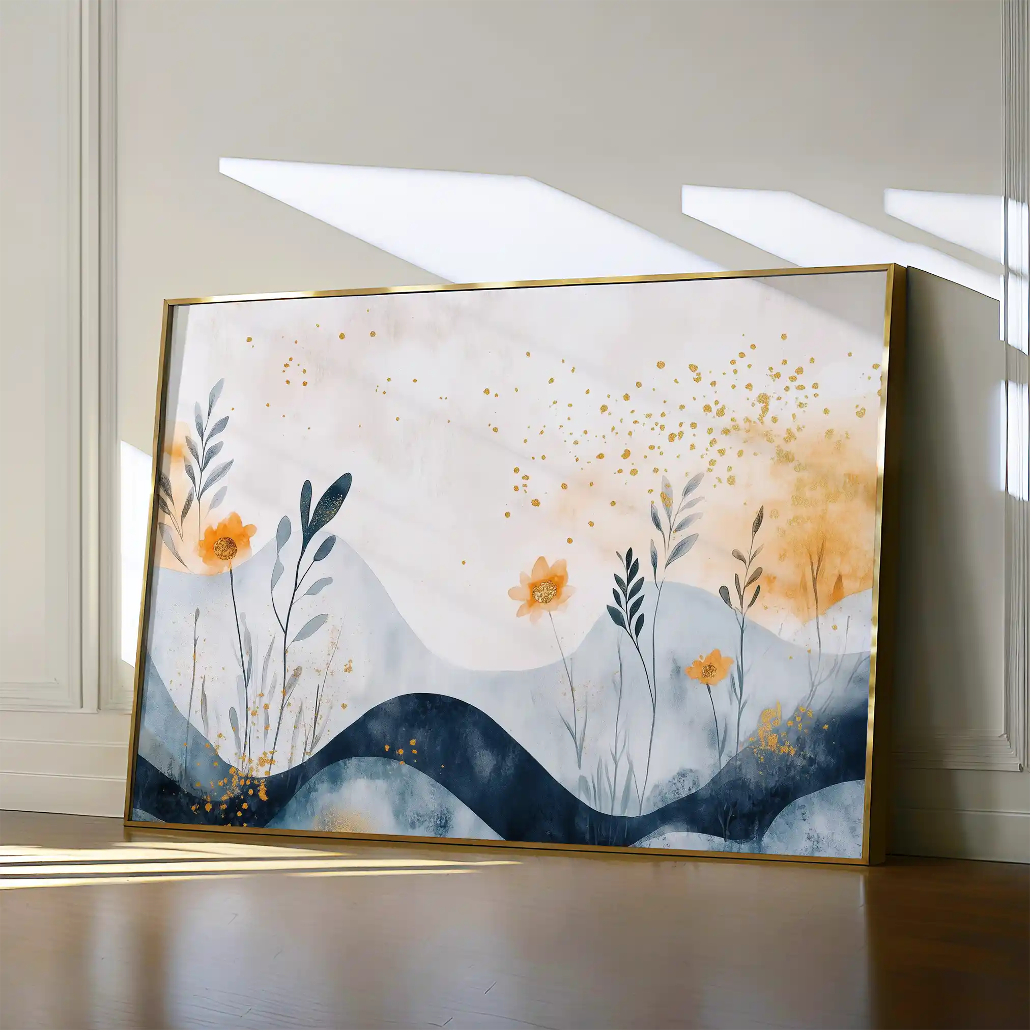 Boho 107 Canvas Art 60 x 40 cm / Black