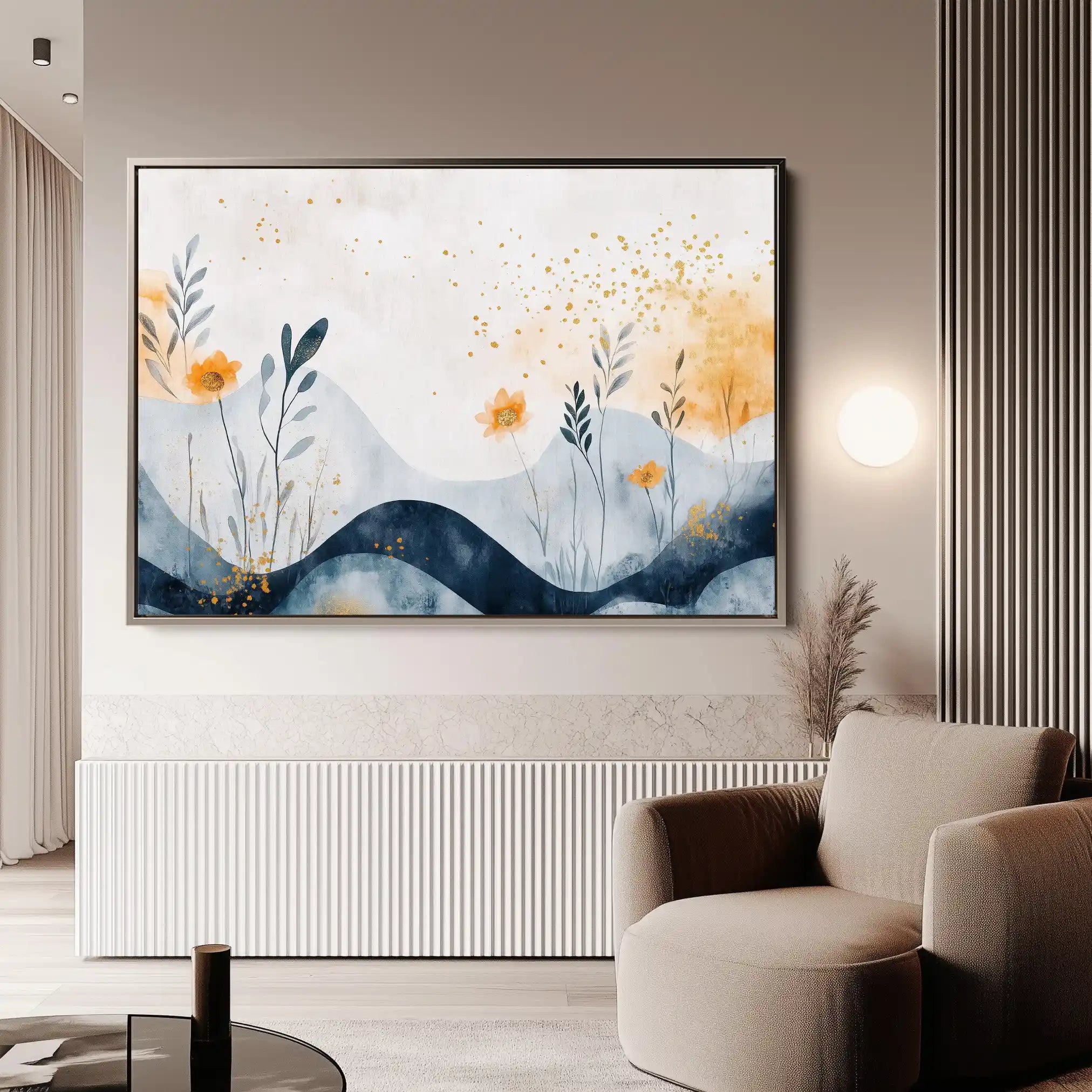 Boho 107 Canvas Art 60 x 40 cm / Black