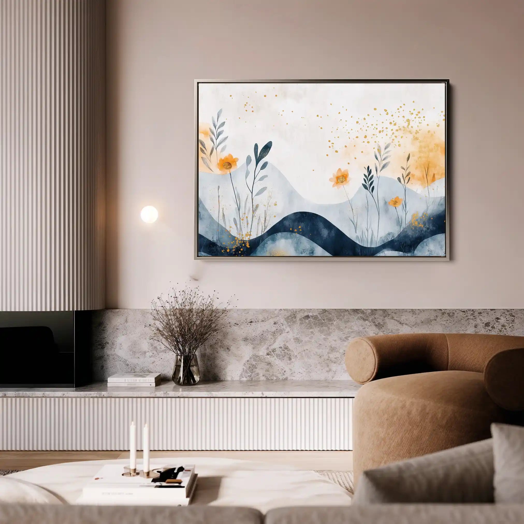 Boho 107 Canvas Art 60 x 40 cm / Black
