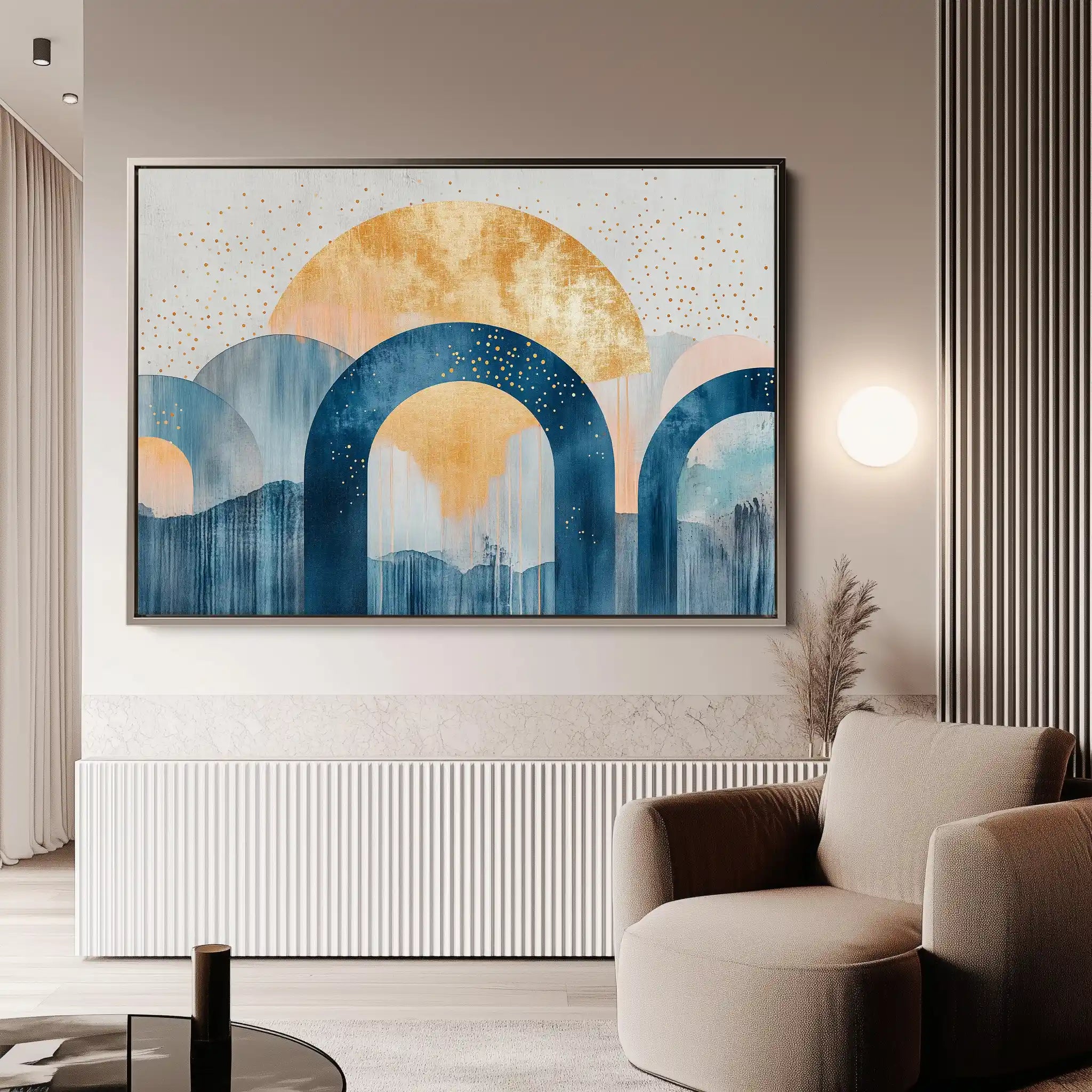 Boho 108 Canvas Art 60 x 40 cm / Black