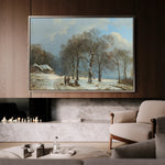 Landscape 108 Canvas Art 60 x 40 cm / Black