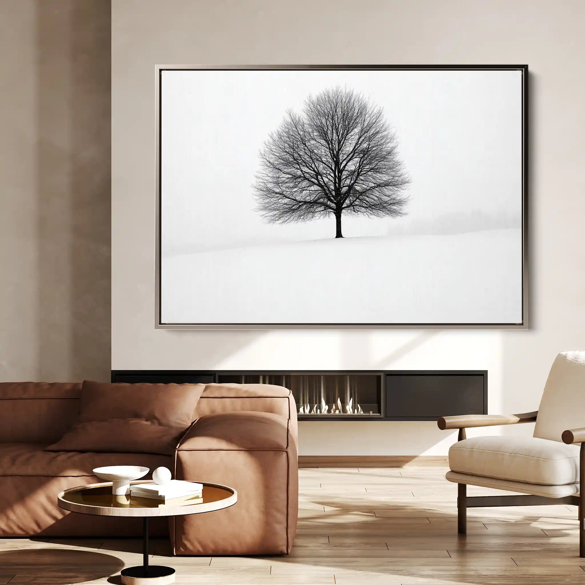 Floral 1086 Canvas Art 60 x 40 cm / Black