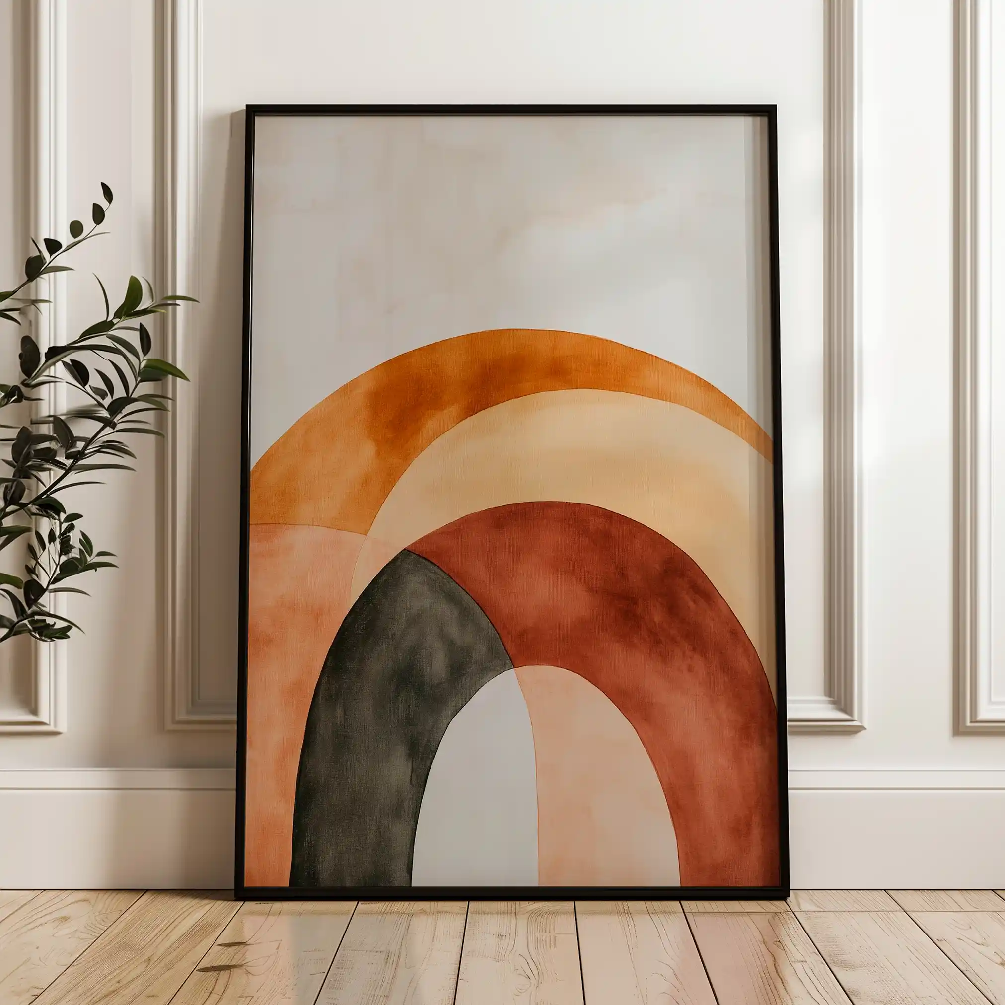 Boho 109 Canvas Art 60 x 40 cm / Black