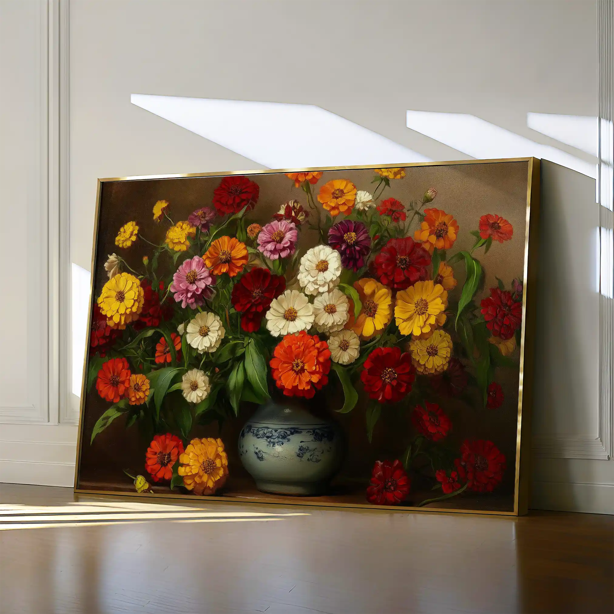 Floral 1105 Canvas Art 60 x 40 cm / Black