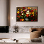 Floral 1105 Canvas Art 60 x 40 cm / Black