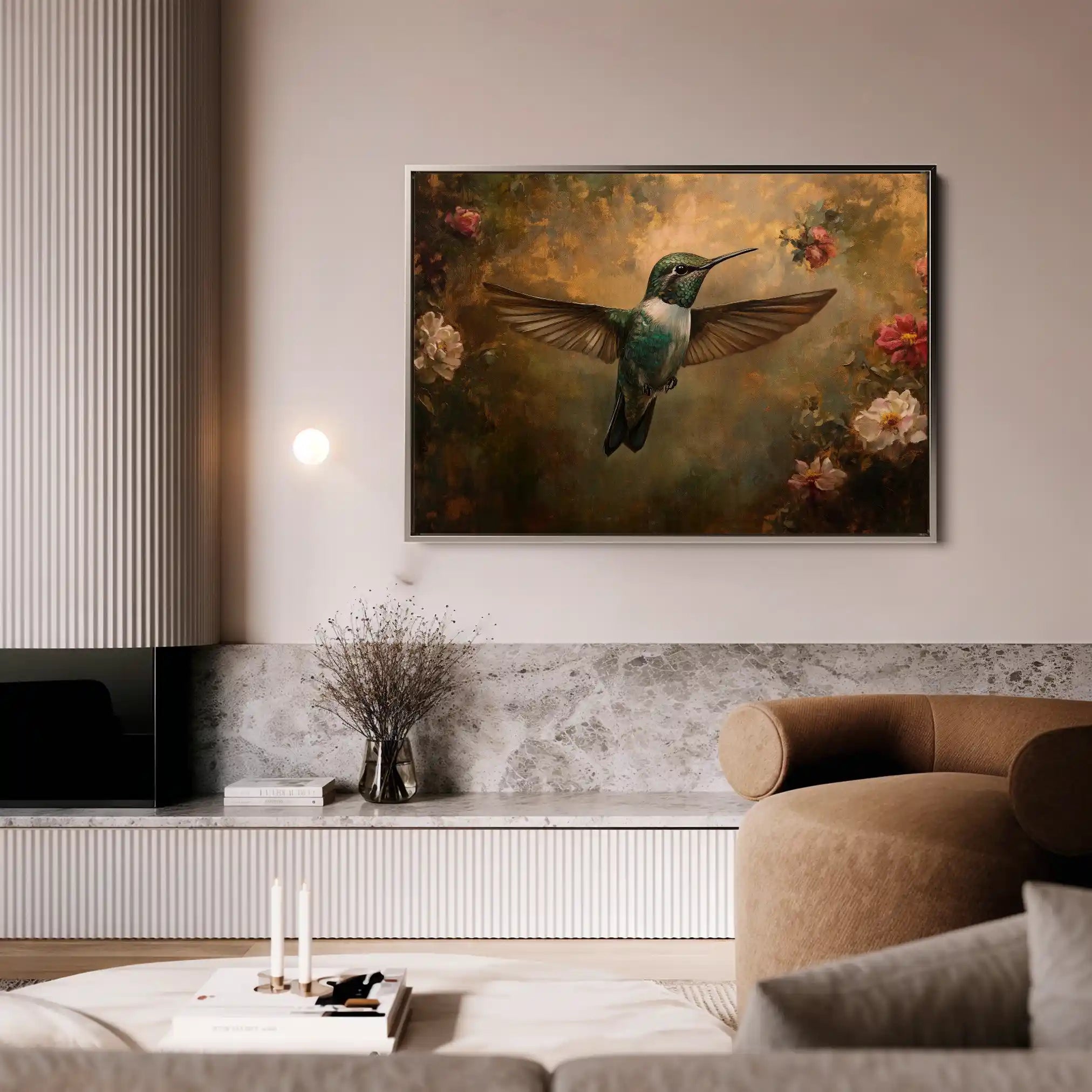 Animals 111 Canvas Art 60 x 40 cm / Black