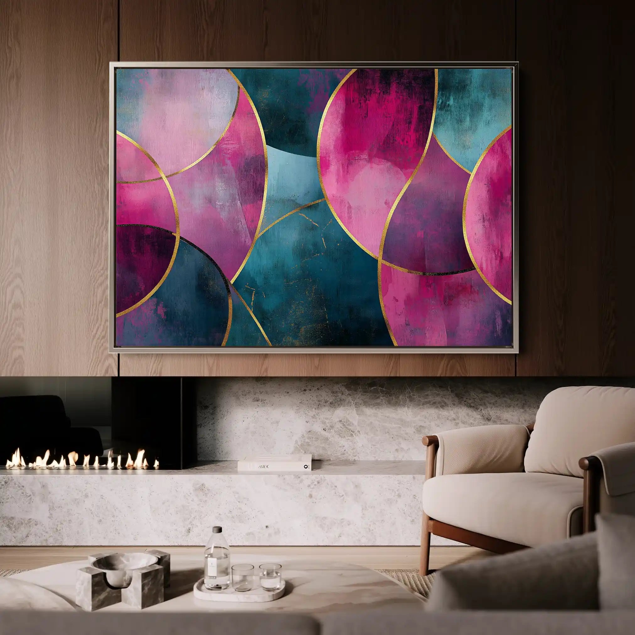Boho 111 Canvas Art 60 x 40 cm / Black