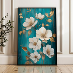 Floral 1115 Canvas Art 60 x 40 cm / Black