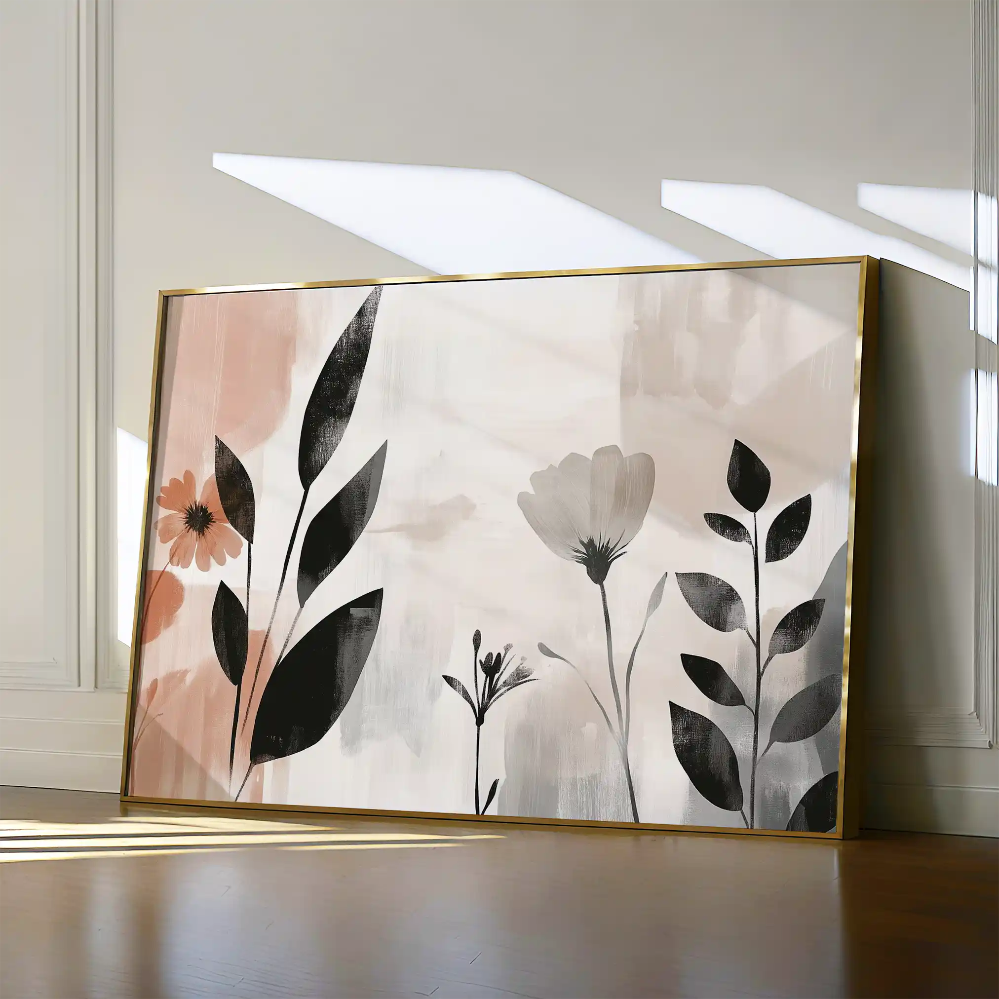 Boho 112 Canvas Art 60 x 40 cm / Black