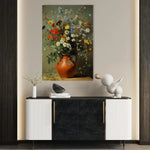 Floral 1136 Canvas Art 60 x 40 cm / Black