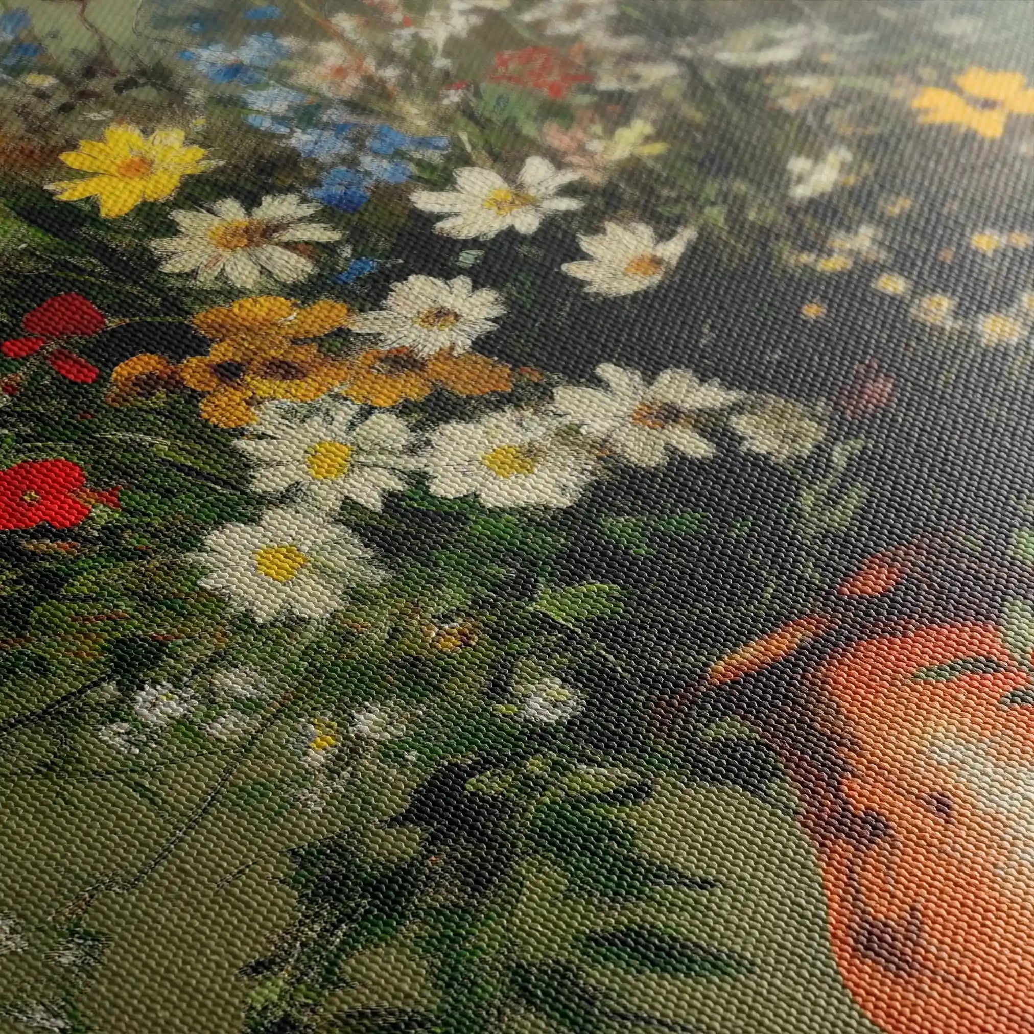 Floral 1136 Canvas Art 60 x 40 cm / Black