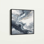 Abstract 1137 Canvas Art 60 x 60 cm / Black