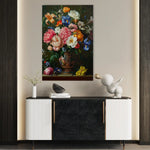 Floral 1137 Canvas Art 60 x 40 cm / Black