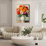 Floral 1141 Canvas Art 60 x 40 cm / Black