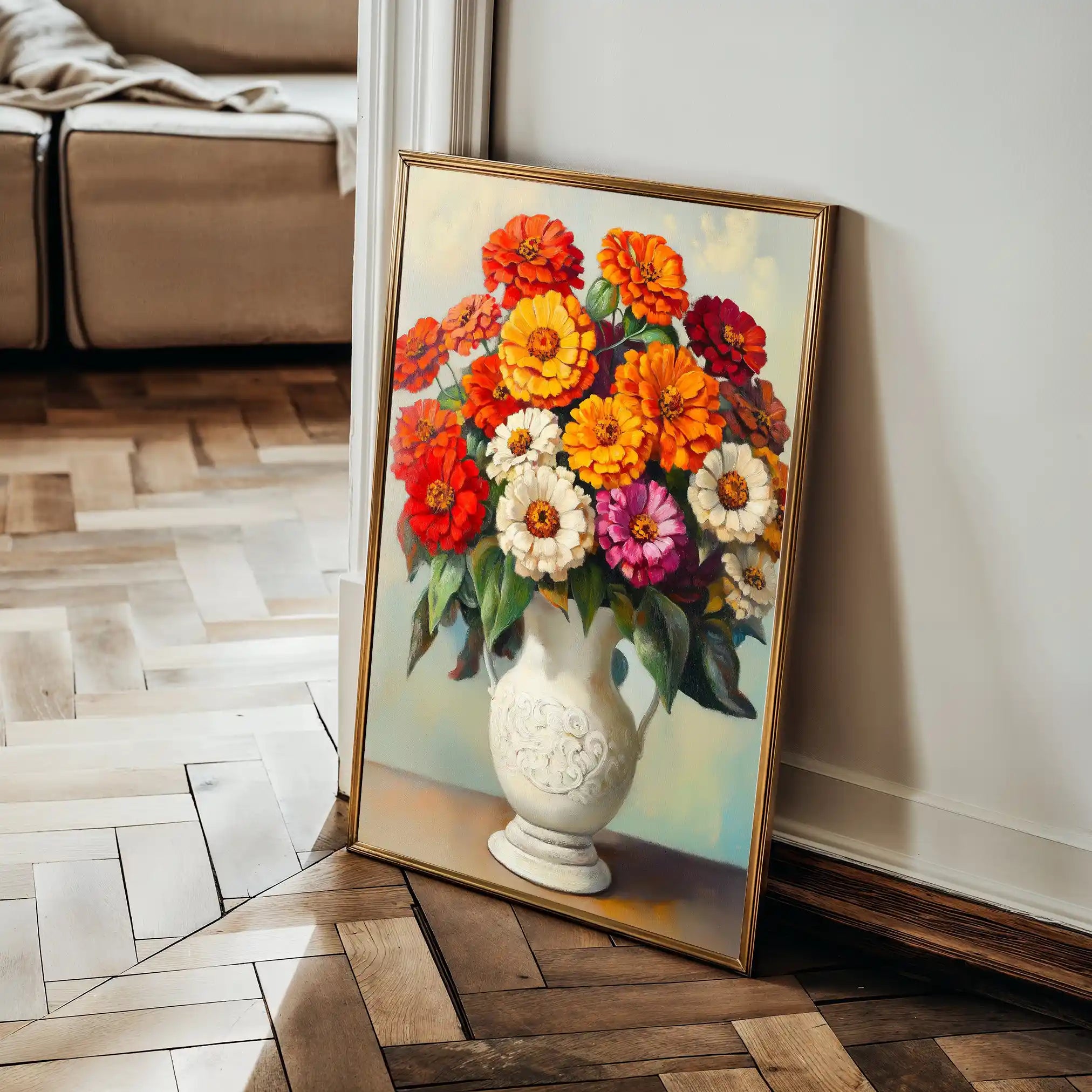 Floral 1141 Canvas Art 60 x 40 cm / Black