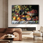 Floral 1142 Canvas Art 60 x 40 cm / Black