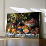 Floral 1142 Canvas Art 60 x 40 cm / Black