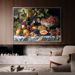 Floral 1142 Canvas Art 60 x 40 cm / Black