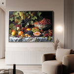 Floral 1142 Canvas Art 60 x 40 cm / Black