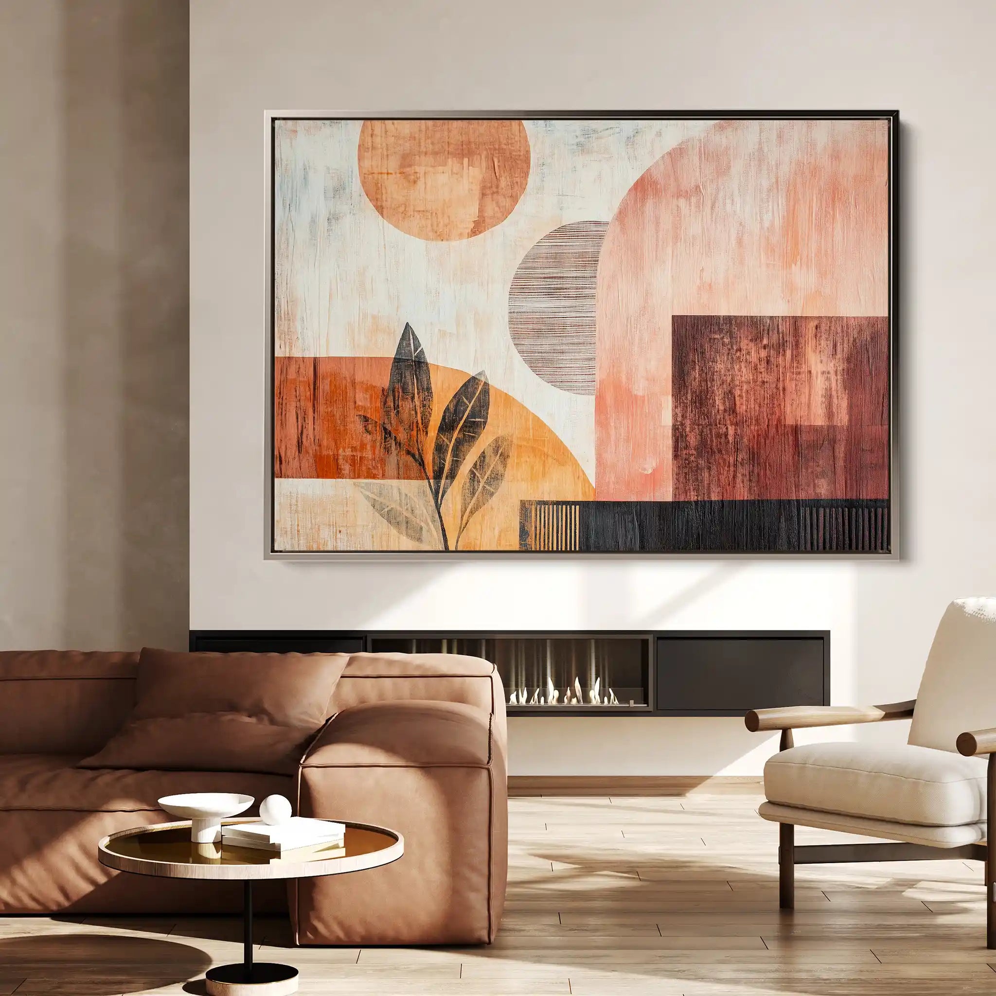 Boho 116 Canvas Art 60 x 40 cm / Black