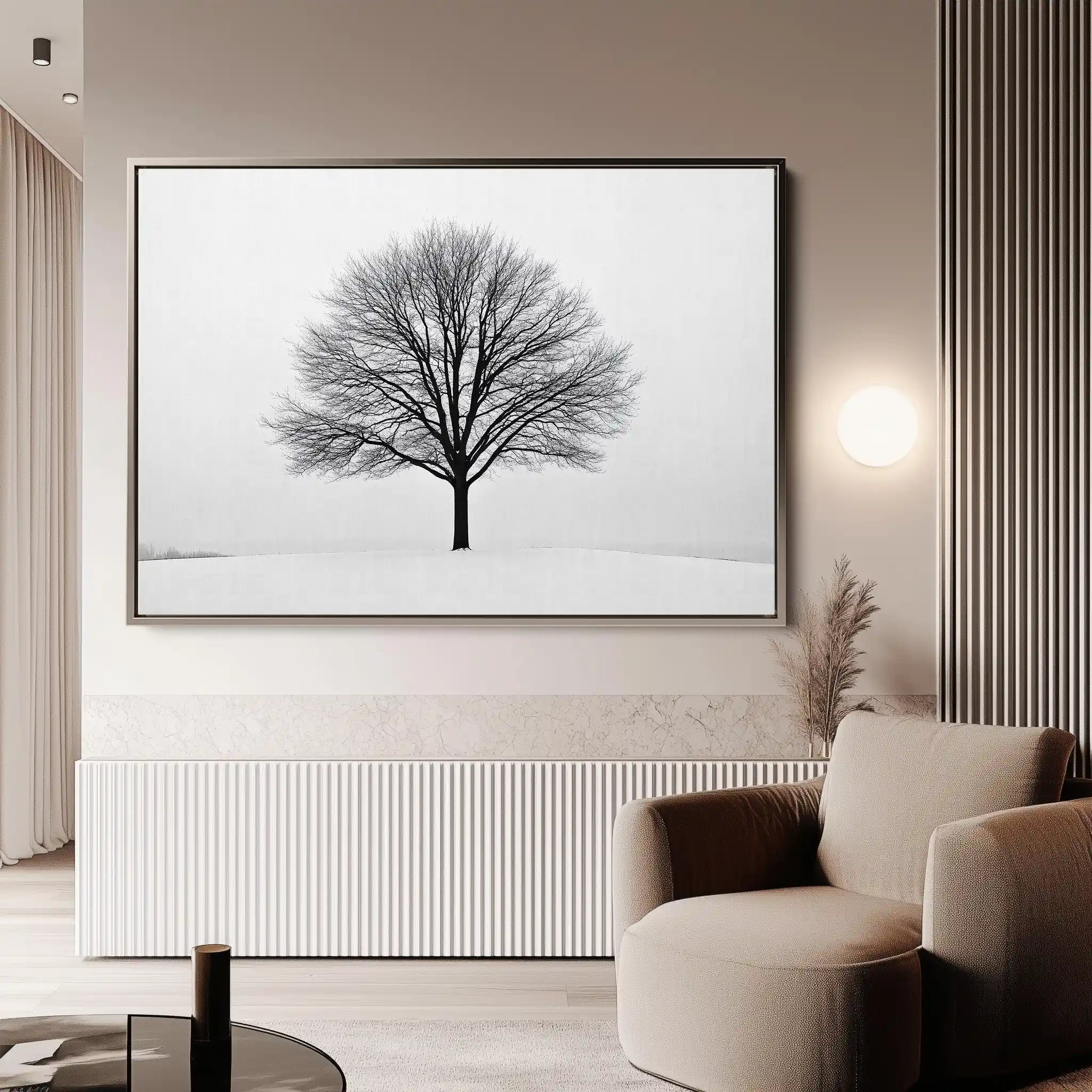 Floral 1161 Canvas Art 60 x 40 cm / Black