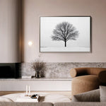 Floral 1161 Canvas Art 60 x 40 cm / Black