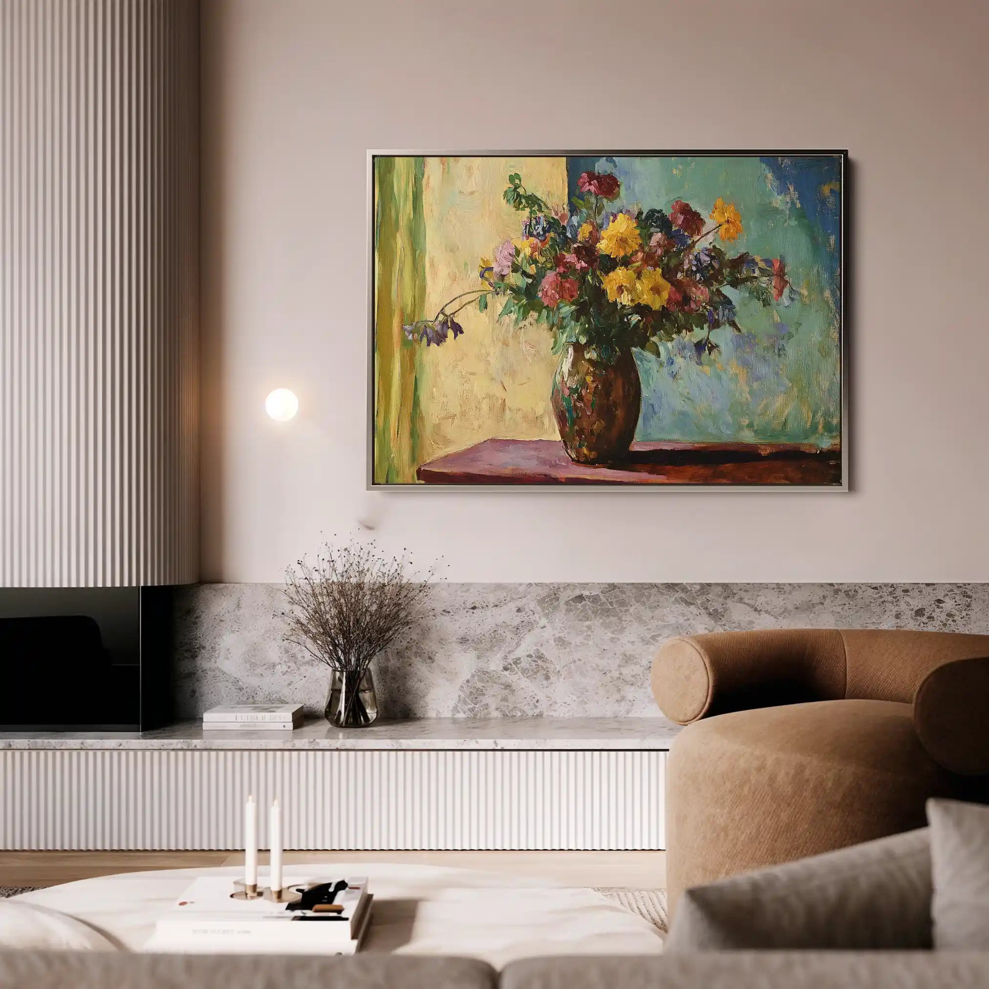 Floral 1162 Canvas Art 60 x 40 cm / Black