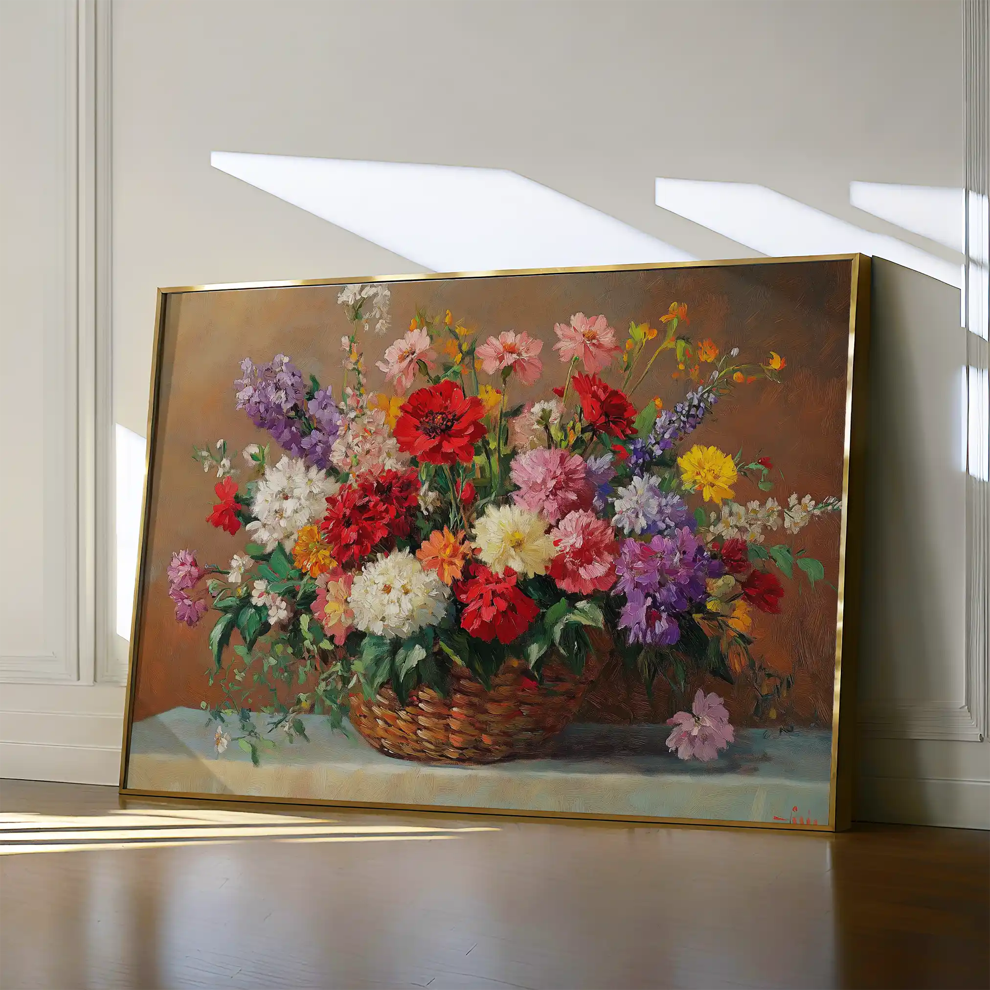 Floral 1166 Canvas Art 60 x 40 cm / Black