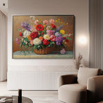 Floral 1166 Canvas Art 60 x 40 cm / Black