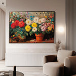 Floral 1167 Canvas Art 60 x 40 cm / Black