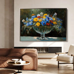 Floral 1168 Canvas Art 60 x 40 cm / Black