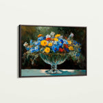 Floral 1168 Canvas Art 60 x 40 cm / Black