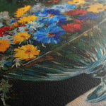 Floral 1168 Canvas Art 60 x 40 cm / Black