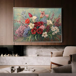Floral 1169 Canvas Art 60 x 40 cm / Black