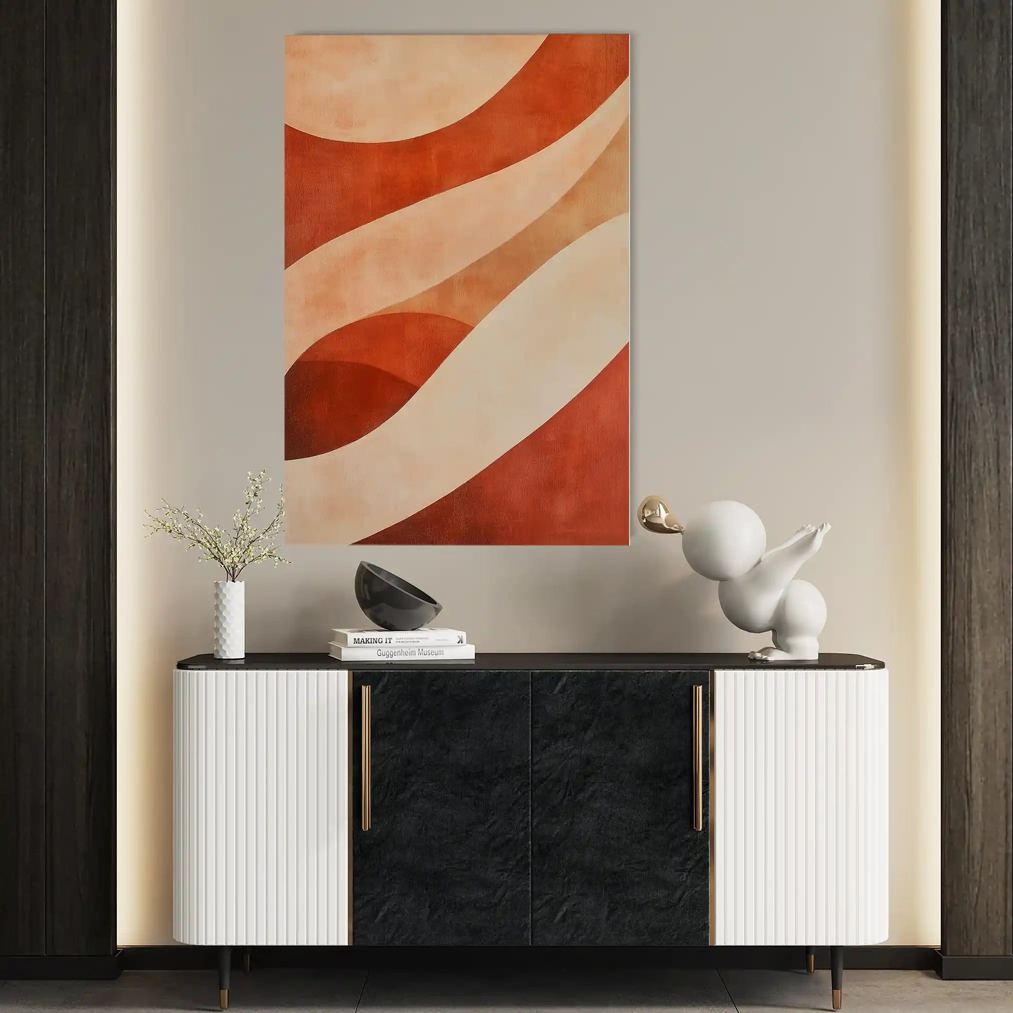 Boho 117 Canvas Art 60 x 40 cm / Black