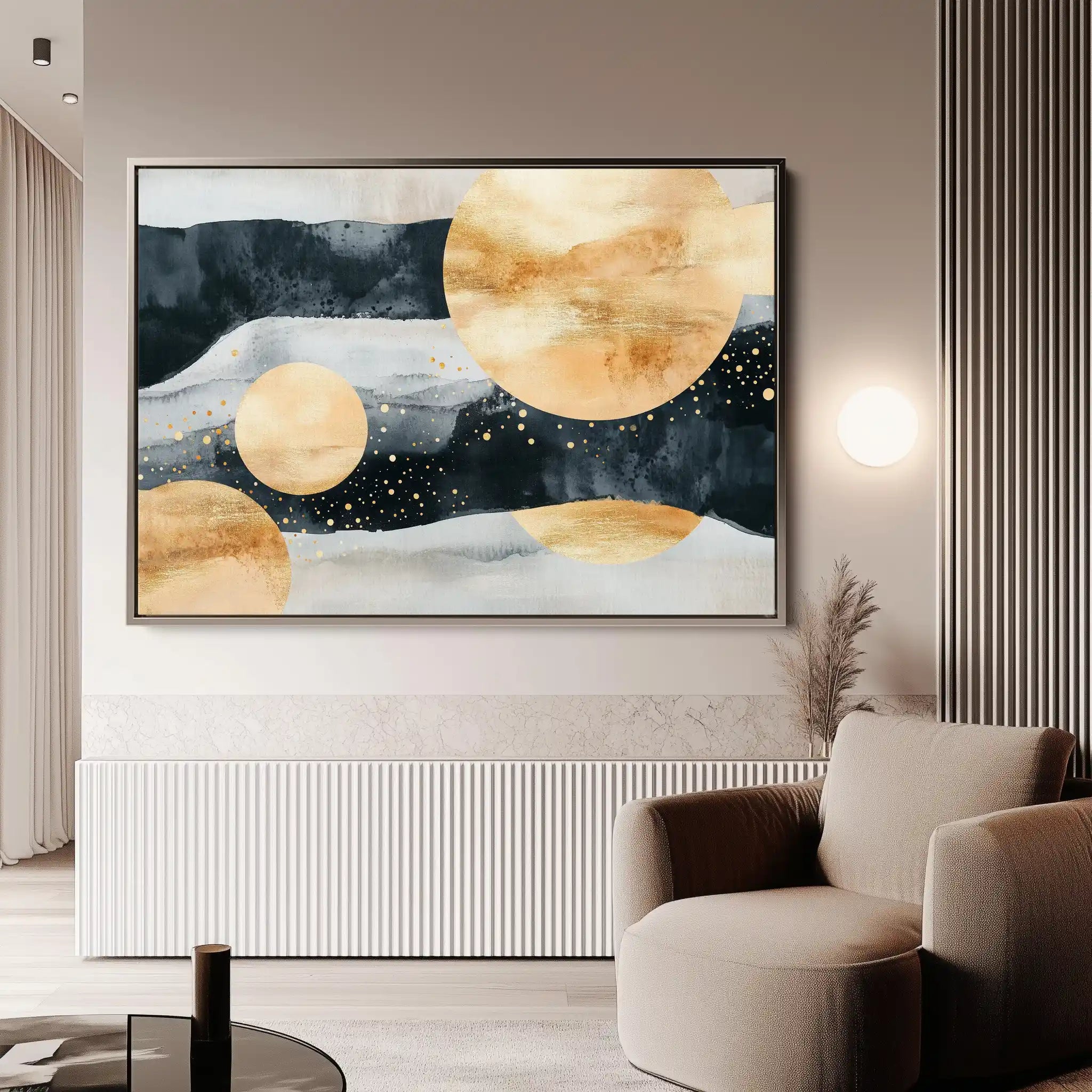 Boho 118 Canvas Art 60 x 40 cm / Black
