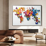 Floral 1180 Canvas Art 60 x 40 cm / Black