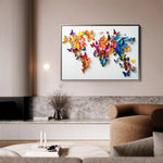 Floral 1180 Canvas Art 60 x 40 cm / Black