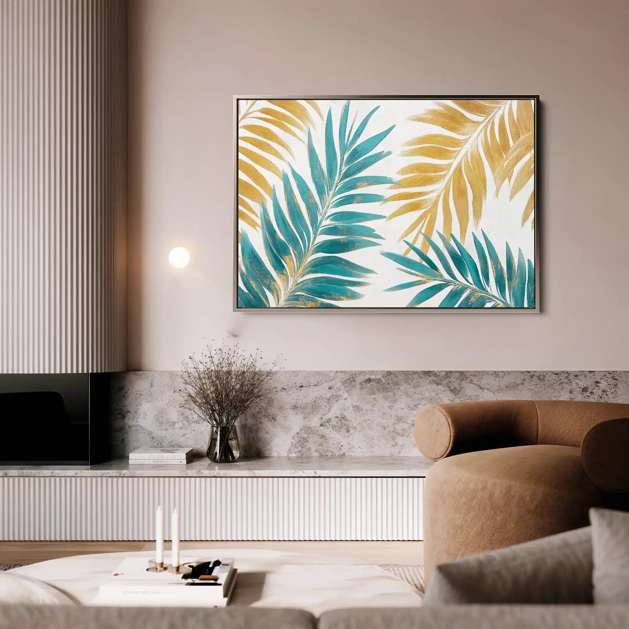 Floral 1181 Canvas Art 60 x 40 cm / Black