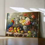 Floral 1188 Canvas Art 60 x 40 cm / Black