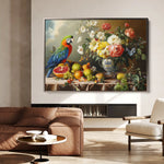 Floral 1188 Canvas Art 60 x 40 cm / Black